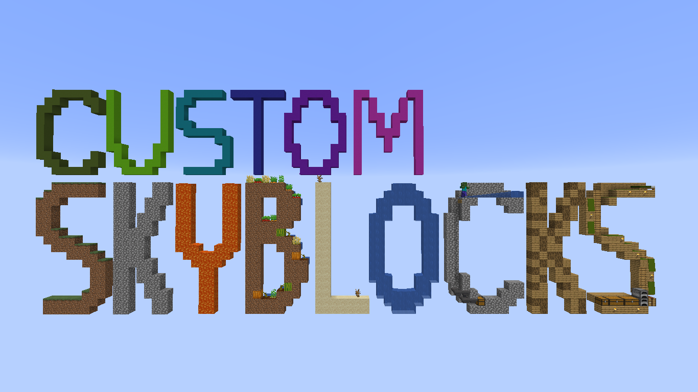 Descarca Custom SkyBlocks pentru Minecraft 1.14.4